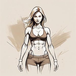 Fit Woman in Sportswear - Strength and Confidence