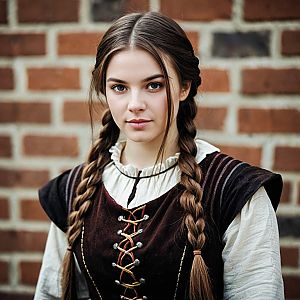 Young Woman in Medieval Costume