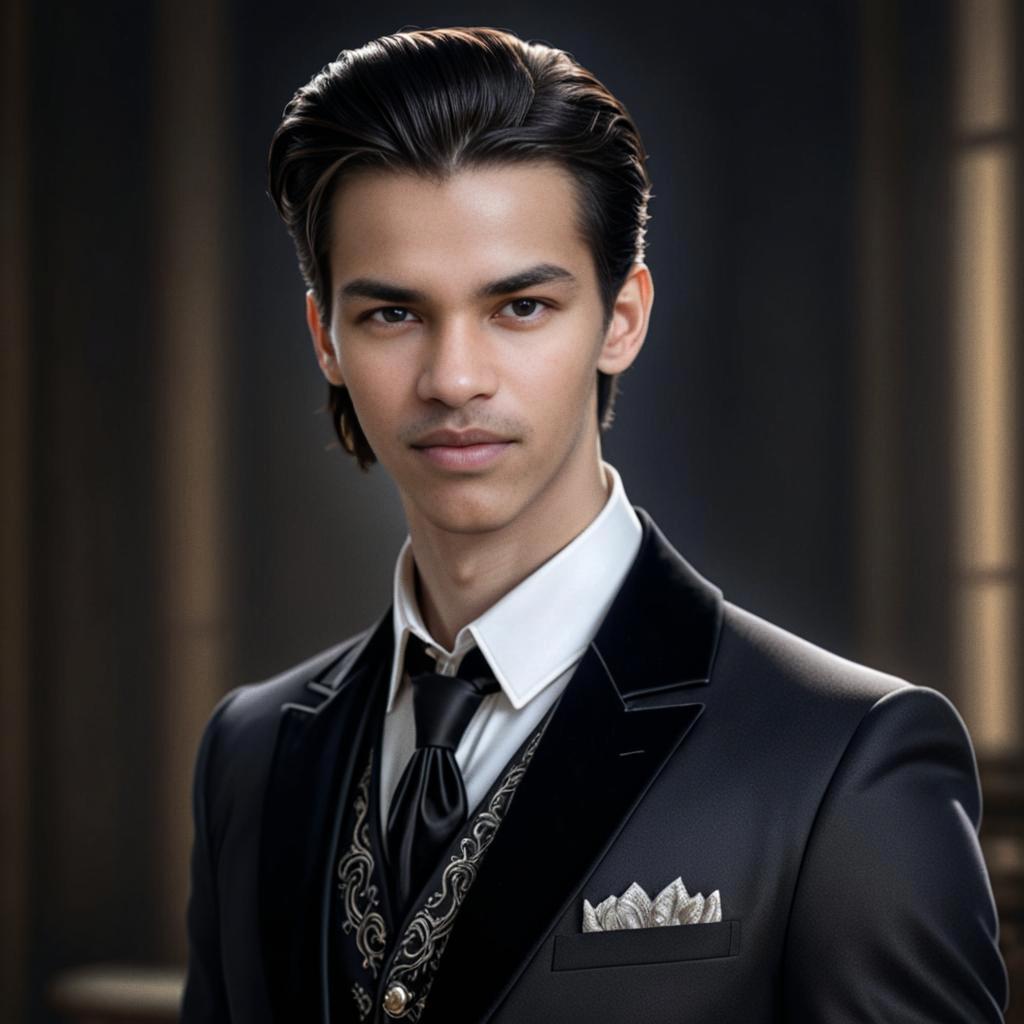 Young Man in Elegant Suit